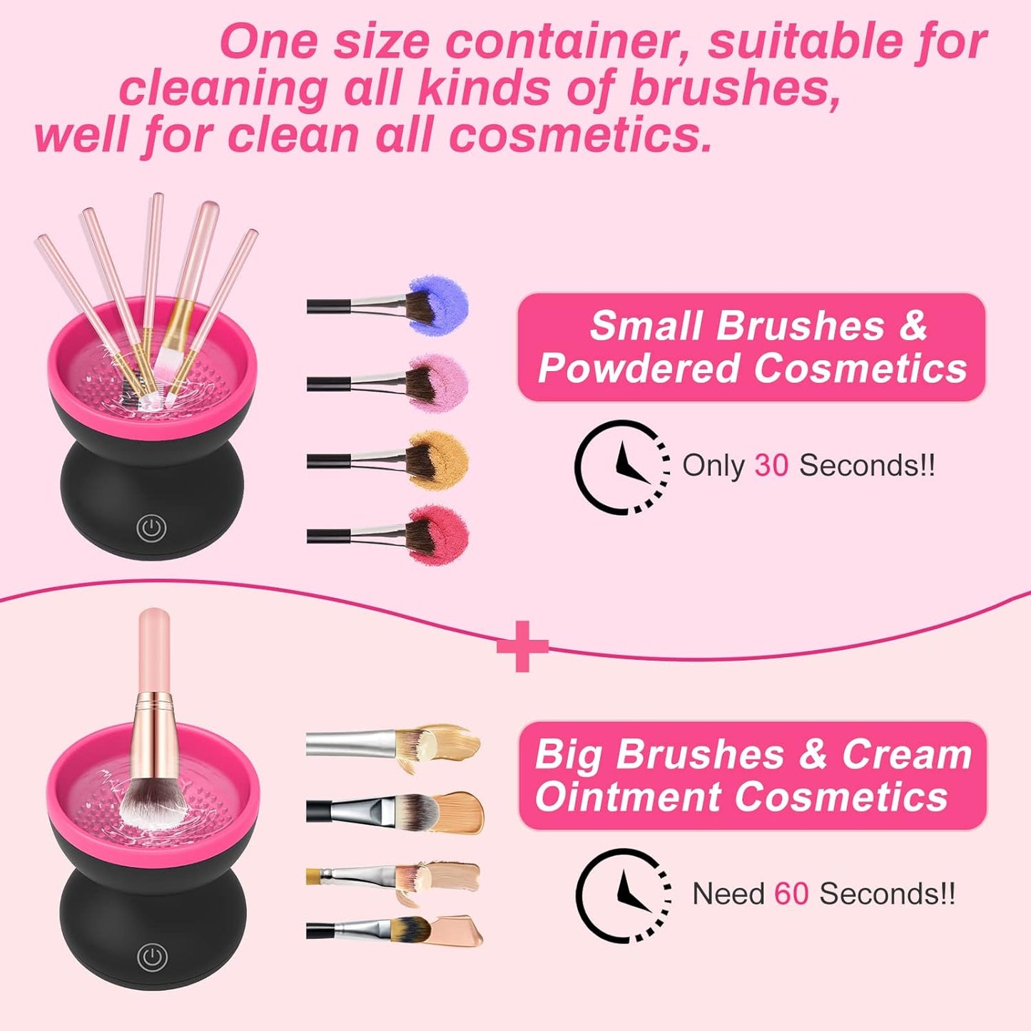 Automatic Makeup Brush Cleaner