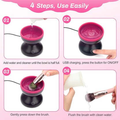 Automatic Makeup Brush Cleaner