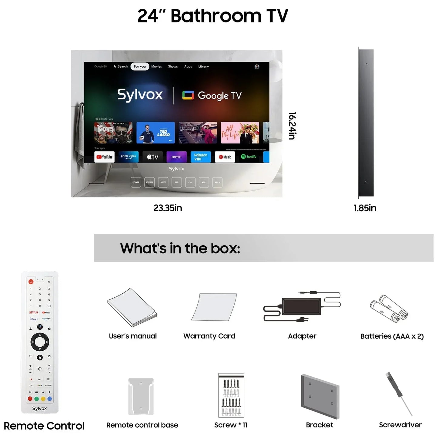 SMART WATERPROOF MIRROR TV